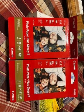 2 boxes of 4 x 6 Canon Photo Paper Plus Glossy II